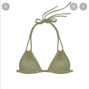 Montce Faux Suede Euro Bikini Top